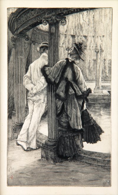 Pelea de amantes, 1876 de James Jacques Joseph Tissot